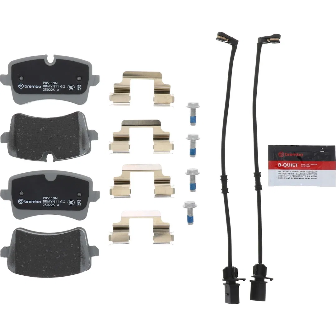 P85119N – BREMBO Brake Pad, FMSI Number D1547-8755 Ceramic Set Of 4 With Hardware/ Brake Caliper Screws